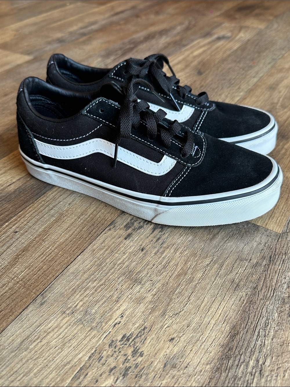 Vans Black and White Low-Top Sneakers